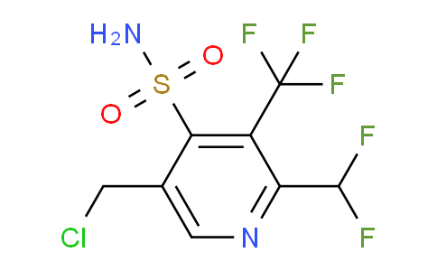 5-(Chloromethyl)-2-(difluoromethyl)-3-(trifluoromethyl)pyridine-4-sulfonamide