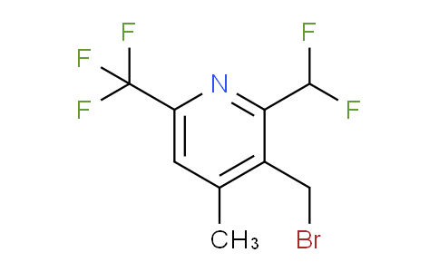 3-(Bromomethyl)-2-(difluoromethyl)-4-methyl-6-(trifluoromethyl)pyridine