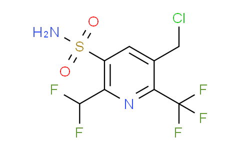 3-(Chloromethyl)-6-(difluoromethyl)-2-(trifluoromethyl)pyridine-5-sulfonamide