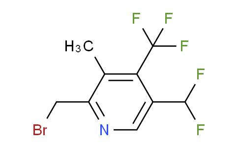 2-(Bromomethyl)-5-(difluoromethyl)-3-methyl-4-(trifluoromethyl)pyridine