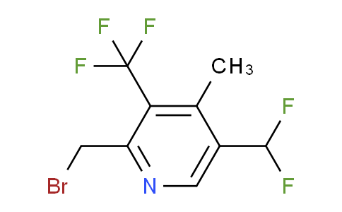 2-(Bromomethyl)-5-(difluoromethyl)-4-methyl-3-(trifluoromethyl)pyridine