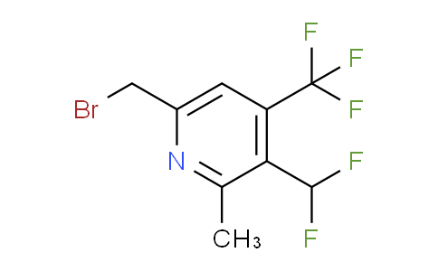 6-(Bromomethyl)-3-(difluoromethyl)-2-methyl-4-(trifluoromethyl)pyridine
