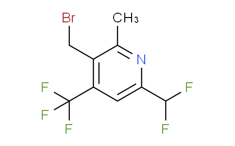 3-(Bromomethyl)-6-(difluoromethyl)-2-methyl-4-(trifluoromethyl)pyridine