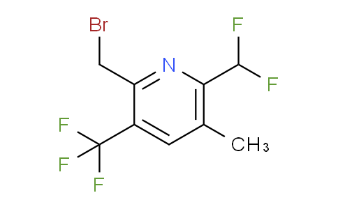 2-(Bromomethyl)-6-(difluoromethyl)-5-methyl-3-(trifluoromethyl)pyridine