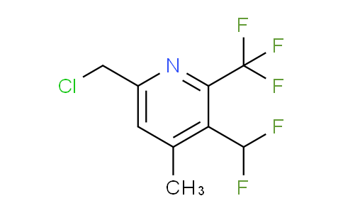 6-(Chloromethyl)-3-(difluoromethyl)-4-methyl-2-(trifluoromethyl)pyridine