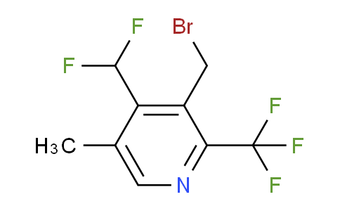3-(Bromomethyl)-4-(difluoromethyl)-5-methyl-2-(trifluoromethyl)pyridine