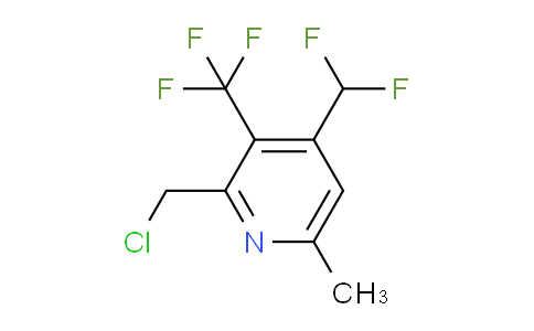 2-(Chloromethyl)-4-(difluoromethyl)-6-methyl-3-(trifluoromethyl)pyridine