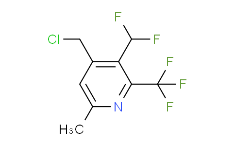 4-(Chloromethyl)-3-(difluoromethyl)-6-methyl-2-(trifluoromethyl)pyridine