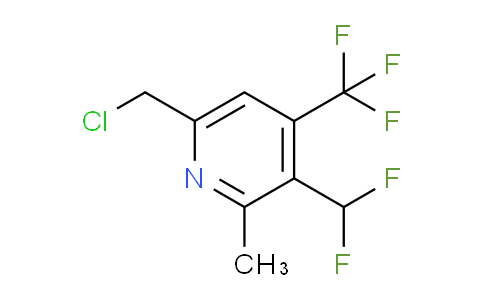 6-(Chloromethyl)-3-(difluoromethyl)-2-methyl-4-(trifluoromethyl)pyridine
