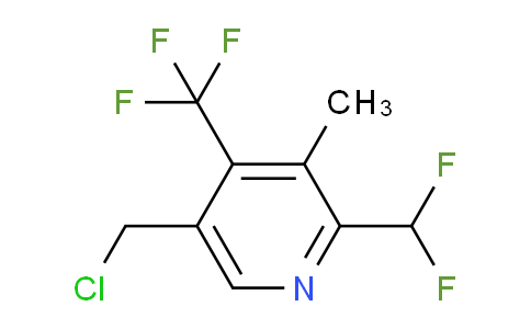 5-(Chloromethyl)-2-(difluoromethyl)-3-methyl-4-(trifluoromethyl)pyridine