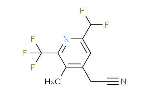 6-(Difluoromethyl)-3-methyl-2-(trifluoromethyl)pyridine-4-acetonitrile