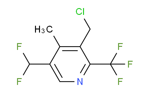 3-(Chloromethyl)-5-(difluoromethyl)-4-methyl-2-(trifluoromethyl)pyridine