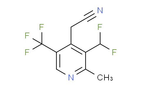 3-(Difluoromethyl)-2-methyl-5-(trifluoromethyl)pyridine-4-acetonitrile