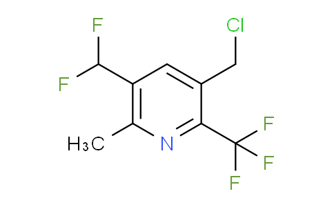 3-(Chloromethyl)-5-(difluoromethyl)-6-methyl-2-(trifluoromethyl)pyridine