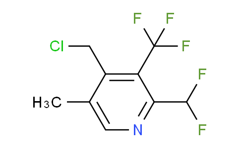4-(Chloromethyl)-2-(difluoromethyl)-5-methyl-3-(trifluoromethyl)pyridine