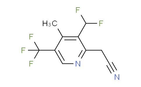 3-(Difluoromethyl)-4-methyl-5-(trifluoromethyl)pyridine-2-acetonitrile