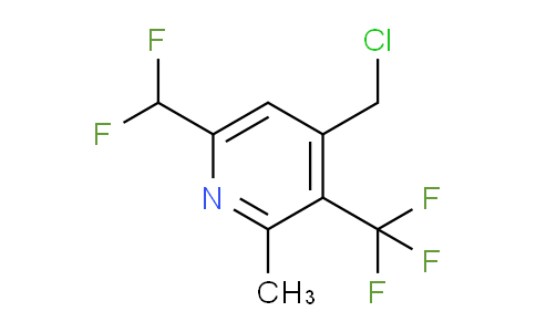 4-(Chloromethyl)-6-(difluoromethyl)-2-methyl-3-(trifluoromethyl)pyridine