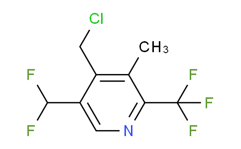 4-(Chloromethyl)-5-(difluoromethyl)-3-methyl-2-(trifluoromethyl)pyridine