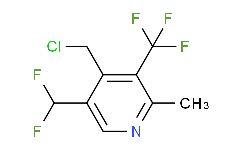 4-(Chloromethyl)-5-(difluoromethyl)-2-methyl-3-(trifluoromethyl)pyridine