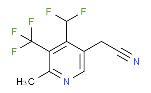 4-(Difluoromethyl)-2-methyl-3-(trifluoromethyl)pyridine-5-acetonitrile