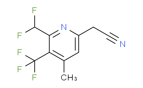 2-(Difluoromethyl)-4-methyl-3-(trifluoromethyl)pyridine-6-acetonitrile