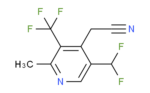 5-(Difluoromethyl)-2-methyl-3-(trifluoromethyl)pyridine-4-acetonitrile
