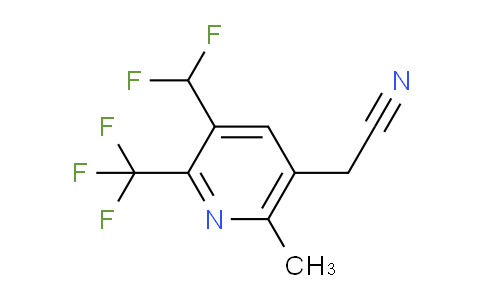 3-(Difluoromethyl)-6-methyl-2-(trifluoromethyl)pyridine-5-acetonitrile