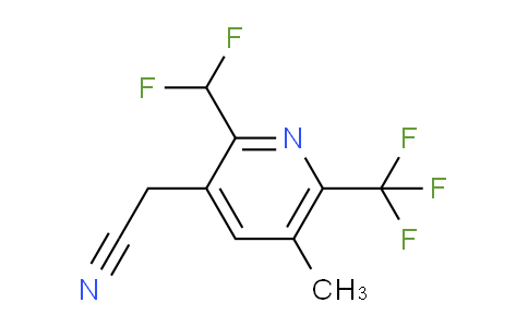 AM67238 | 1361868-81-6 | 2-(Difluoromethyl)-5-methyl-6-(trifluoromethyl)pyridine-3-acetonitrile