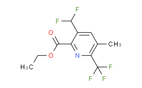 Ethyl 3-(difluoromethyl)-5-methyl-6-(trifluoromethyl)pyridine-2-carboxylate