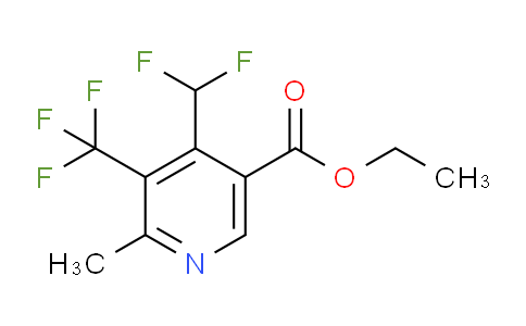 Ethyl 4-(difluoromethyl)-2-methyl-3-(trifluoromethyl)pyridine-5-carboxylate