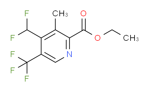 Ethyl 4-(difluoromethyl)-3-methyl-5-(trifluoromethyl)pyridine-2-carboxylate