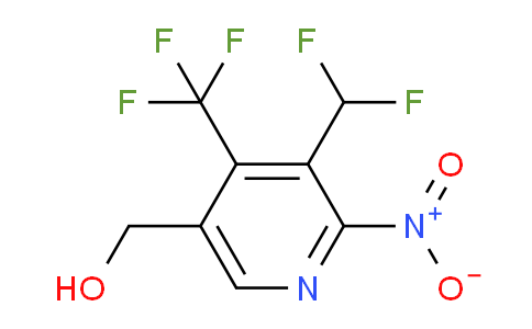 3-(Difluoromethyl)-2-nitro-4-(trifluoromethyl)pyridine-5-methanol