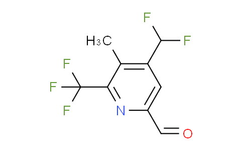 4-(Difluoromethyl)-3-methyl-2-(trifluoromethyl)pyridine-6-carboxaldehyde
