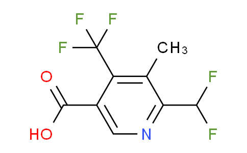 AM67433 | 1105992-42-4 | 2-(Difluoromethyl)-3-methyl-4-(trifluoromethyl)pyridine-5-carboxylic acid