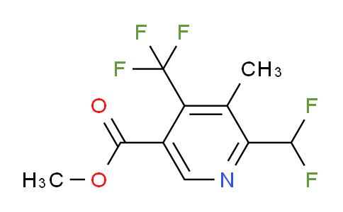 Methyl 2-(difluoromethyl)-3-methyl-4-(trifluoromethyl)pyridine-5-carboxylate