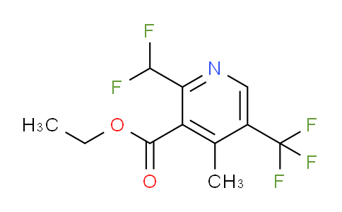 AM67497 | 1361703-67-4 | Ethyl 2-(difluoromethyl)-4-methyl-5-(trifluoromethyl)pyridine-3-carboxylate