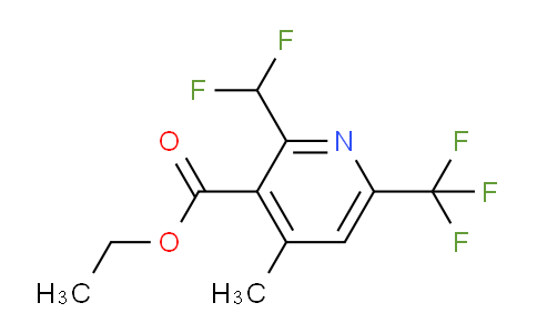 Ethyl 2-(difluoromethyl)-4-methyl-6-(trifluoromethyl)pyridine-3-carboxylate