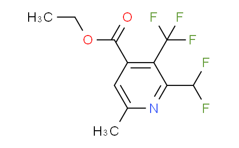 Ethyl 2-(difluoromethyl)-6-methyl-3-(trifluoromethyl)pyridine-4-carboxylate