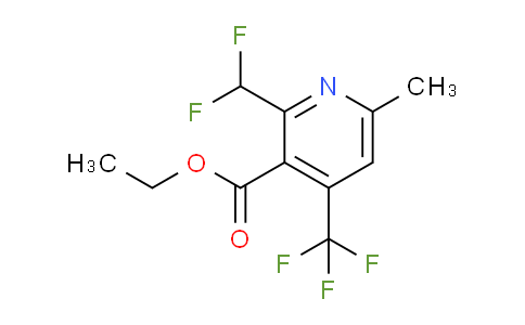 Ethyl 2-(difluoromethyl)-6-methyl-4-(trifluoromethyl)pyridine-3-carboxylate