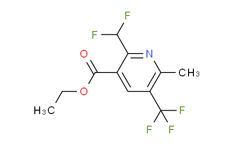 Ethyl 2-(difluoromethyl)-6-methyl-5-(trifluoromethyl)pyridine-3-carboxylate