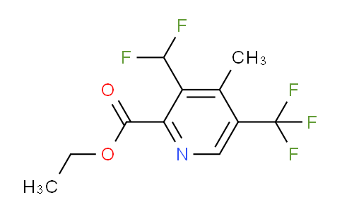 AM67513 | 1361844-42-9 | Ethyl 3-(difluoromethyl)-4-methyl-5-(trifluoromethyl)pyridine-2-carboxylate