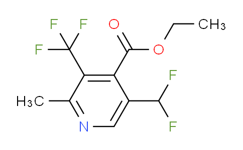 Ethyl 5-(difluoromethyl)-2-methyl-3-(trifluoromethyl)pyridine-4-carboxylate