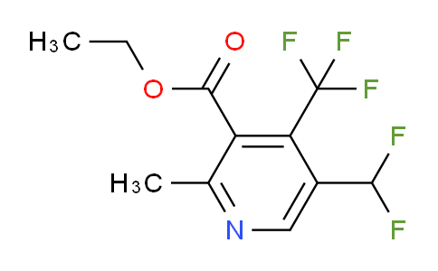 Ethyl 5-(difluoromethyl)-2-methyl-4-(trifluoromethyl)pyridine-3-carboxylate
