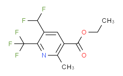 Ethyl 3-(difluoromethyl)-6-methyl-2-(trifluoromethyl)pyridine-5-carboxylate