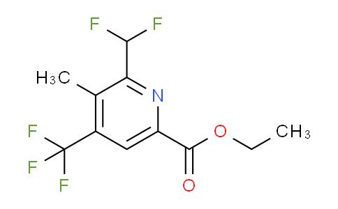 Ethyl 2-(difluoromethyl)-3-methyl-4-(trifluoromethyl)pyridine-6-carboxylate