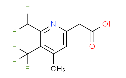 2-(Difluoromethyl)-4-methyl-3-(trifluoromethyl)pyridine-6-acetic acid