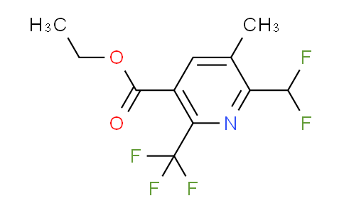 Ethyl 2-(difluoromethyl)-3-methyl-6-(trifluoromethyl)pyridine-5-carboxylate