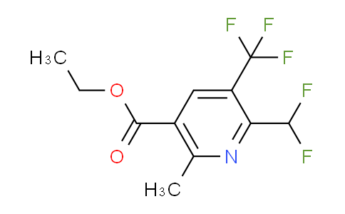 Ethyl 2-(difluoromethyl)-6-methyl-3-(trifluoromethyl)pyridine-5-carboxylate