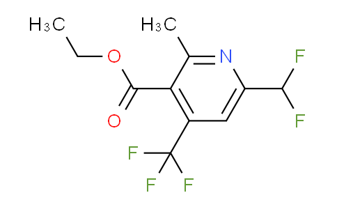Ethyl 6-(difluoromethyl)-2-methyl-4-(trifluoromethyl)pyridine-3-carboxylate