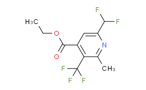 Ethyl 6-(difluoromethyl)-2-methyl-3-(trifluoromethyl)pyridine-4-carboxylate